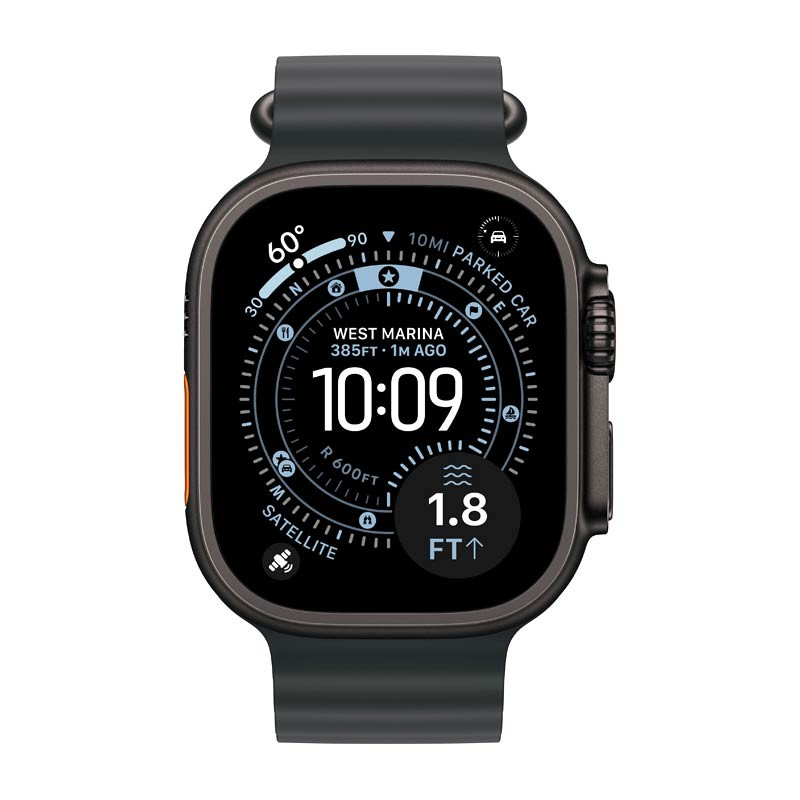 Apple Watch Ultra 3 49mm (Black Titanium, Black Ocean Band)