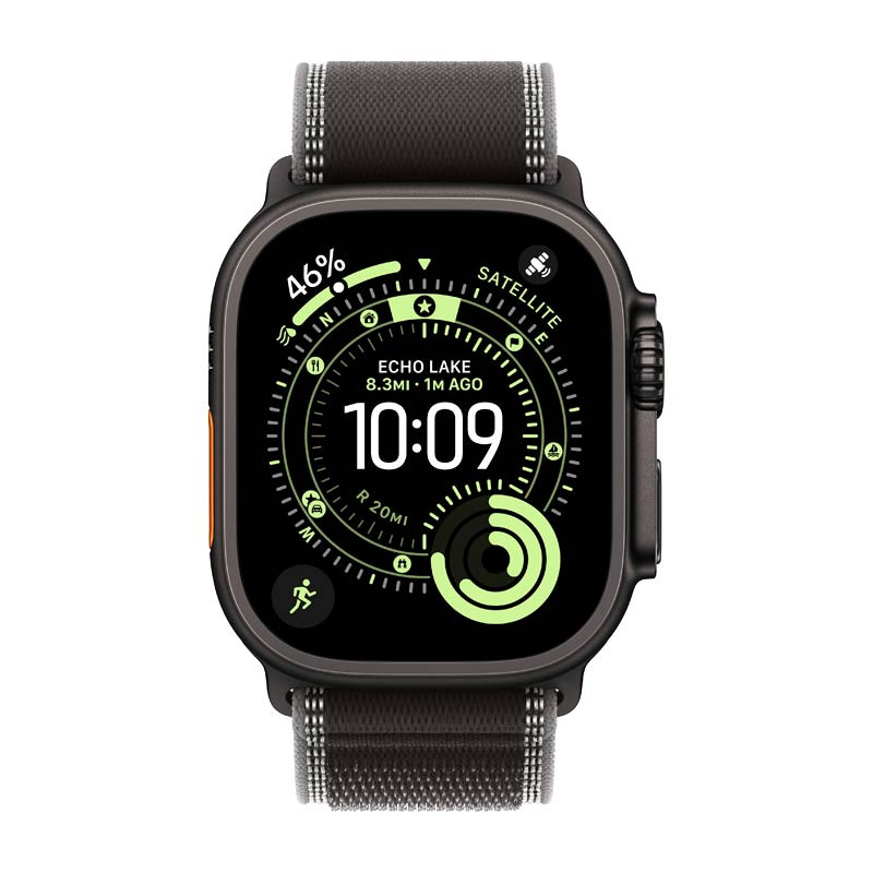 Watch Sport Ultra 3 49mm Sport Loop (Black Titanium, Black/Charcoal Trail Loop)